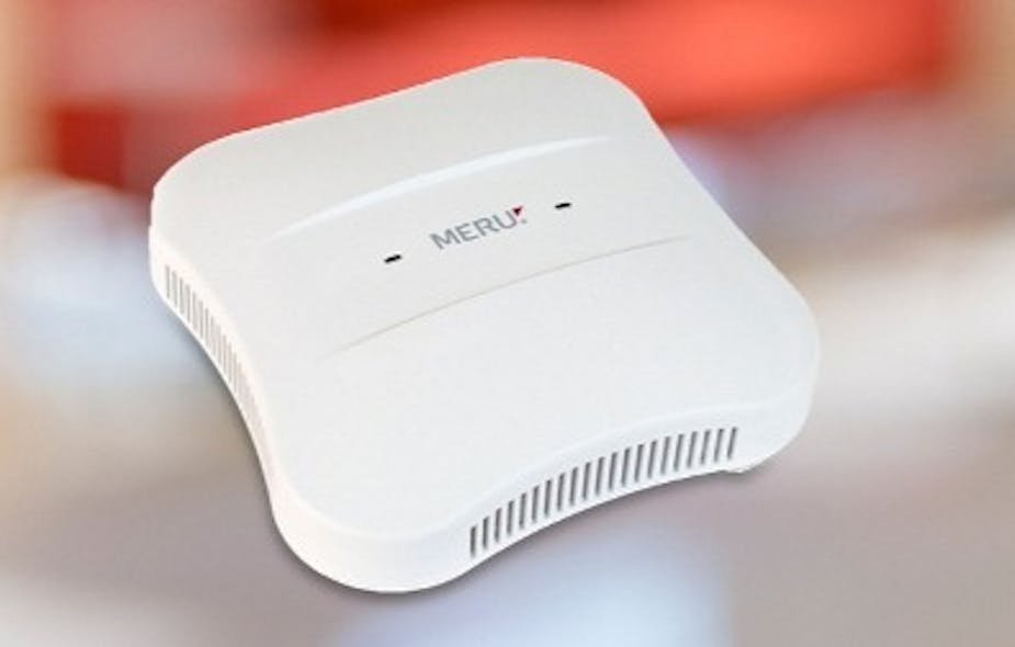 The AP1020 access point from Meru Networks is part of the Meru portfolio acquired by Fortinet in a deal announced May 27.