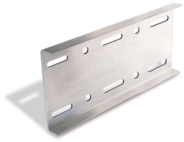 Superduty cable tray splice plate reduces number of required