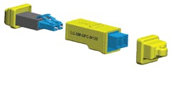 LC fiber looping tool parks, protects exposed fiber ends LC fiber looping tool parks, protects exposed fiber ends