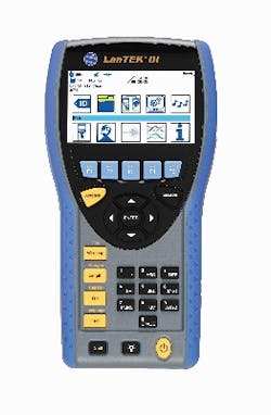 LanTEK III is a new cable testing tool from Ideal Networks that incorporates Time Domain Return Loss (TDRL) and Time Domain Near End Crosstalk (TDX). LanTEK III is a new cable testing tool from Ideal Networks that incorporates Time Domain Return Loss (TDRL) and Time Domain Near End Crosstalk (TDX).