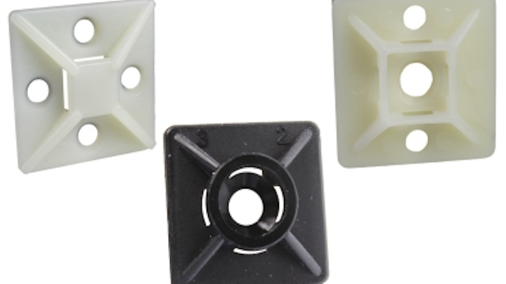 Burndy adds cable tie mounting bases