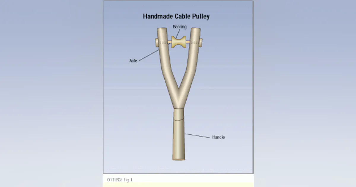 Array Cable Pull In Pulley eases cable-pulling at workstation outlet | Cabling Installation ...