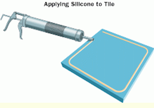 Silicone And Clips Help Secure Final Ceiling Tile Cabling