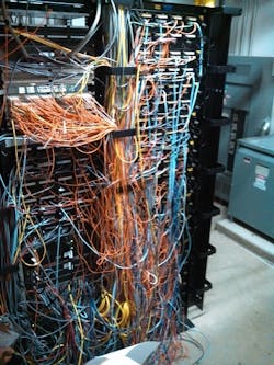 MDF/server room re-cabling whiz frets on chassis switches MDF/server room re-cabling whiz frets on chassis switches