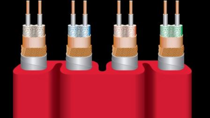 This is a schematic drawing of WireWorld's Starlight Category 8 cable, which the company unveiled at the Consumer Electronics Show. Wireworld's Tite-Shield Technology 'isolates the four channels with a three-layer shield on each conductor pair,' the company told Dealerscope's Katie Nale.