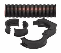 The PMA XR90 line of multilayered conduit, from Thomas and Betts, now includes sizes up to NW 70 and metric 80. As such, the conduit line protects a greater range of cable for robotic and automation applications. The PMA XR90 line of multilayered conduit, from Thomas and Betts, now includes sizes up to NW 70 and metric 80. As such, the conduit line protects a greater range of cable for robotic and automation applications.