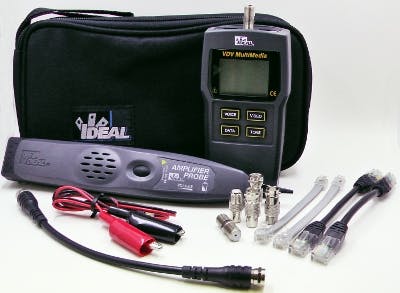 The Test-Tone-Trace Kit from Ideal performs cabling test functions for virtually any type of voice-data-video application.