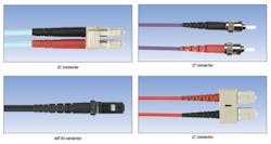 Pictured here are some of the many color combinations of OM4 fiber patch cables available from Black Box. Pictured here are some of the many color combinations of OM4 fiber patch cables available from Black Box.