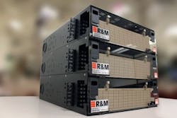 Anaconda is R&M's new fiber distribution system that can scale to accommodate 3456 fiber ports in 288-port, 3RU increments. Anaconda is R&M's new fiber distribution system that can scale to accommodate 3456 fiber ports in 288-port, 3RU increments.
