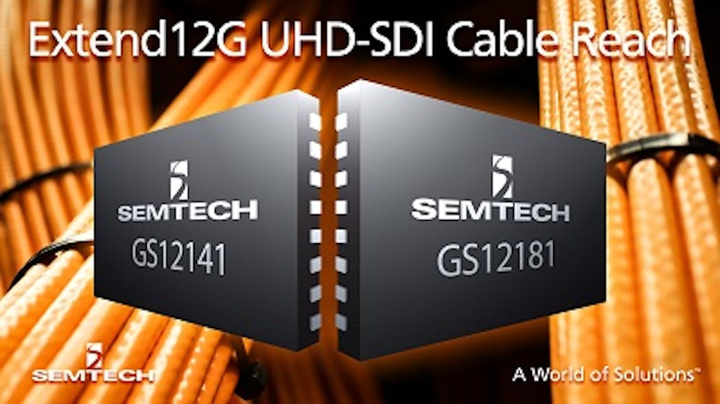 Semtech, Canare partner to extend 12G UHD-SDI cable reach benchmark