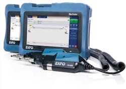 The MaxTester 945 Telco OLTS from EXFO is a tablet-inspired multifunctional optical loss test set that delivers insertion loss, optical return loss and fiber length measurements. The MaxTester 945 Telco OLTS from EXFO is a tablet-inspired multifunctional optical loss test set that delivers insertion loss, optical return loss and fiber length measurements.