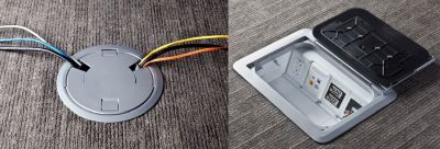 Legrand has added 4- and 5-gang floor boxes to its Evolution series, while also enhancing the covers to its Evolution 6- and 8-inch poke-through devices.