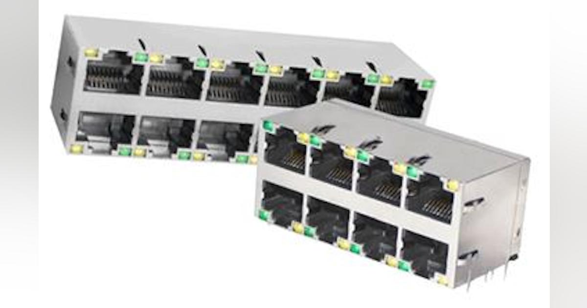 RJ45 connectors with LED indicator lights | Cabling Installation ...