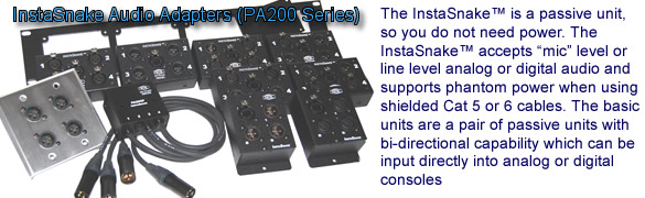 Passive component extends audio signal reach over Cat 5, 5e, 6 or 6a data cables