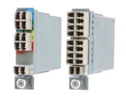 The iConverter Multimode CWDM/X multiplexer from Omnitron Systems Technology increases the capacity of multimode fiber by enabling up to 8 data channel wavelengths to be transported over the medium. The iConverter Multimode CWDM/X multiplexer from Omnitron Systems Technology increases the capacity of multimode fiber by enabling up to 8 data channel wavelengths to be transported over the medium.