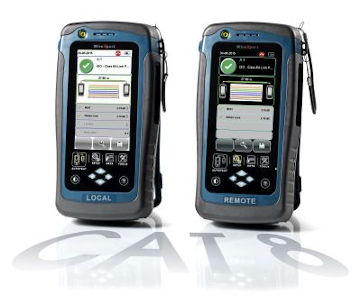 The WireXpert 4500 from Softing tests to a frequency range of 2,500 MHz, which is 25 percent more than the Category 8 cabling system maximum frequency of 2,000 MHz.