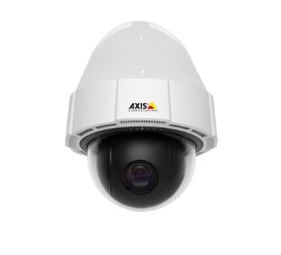 Axis Communications IP cameras like this one are compatible with Omnitron Systems' OmniConverter Power over Ethernet PoE media converters.