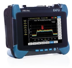 The FTB-1 Pro from EXFO, shown here, conducts Ethernet, optical RF interference, multiservice and other tests. EXFO's acquisition of Absolute Analysis assets also brings CPRI test ability to EXFO's portfolio. The FTB-1 Pro from EXFO, shown here, conducts Ethernet, optical RF interference, multiservice and other tests. EXFO's acquisition of Absolute Analysis assets also brings CPRI test ability to EXFO's portfolio.
