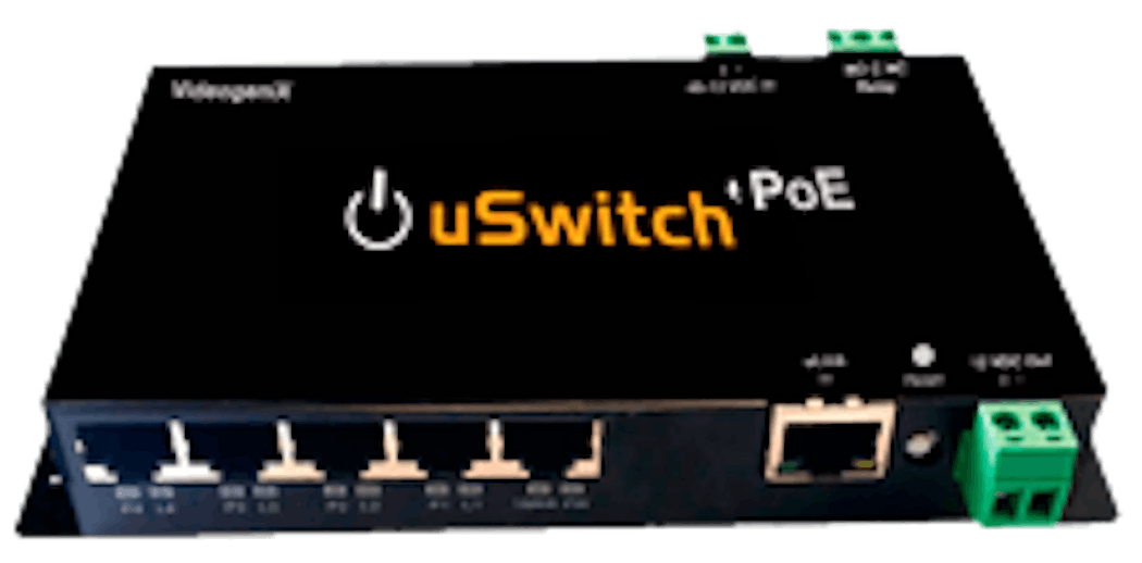 Auto-negotiating PoE switch integrates IP relay function