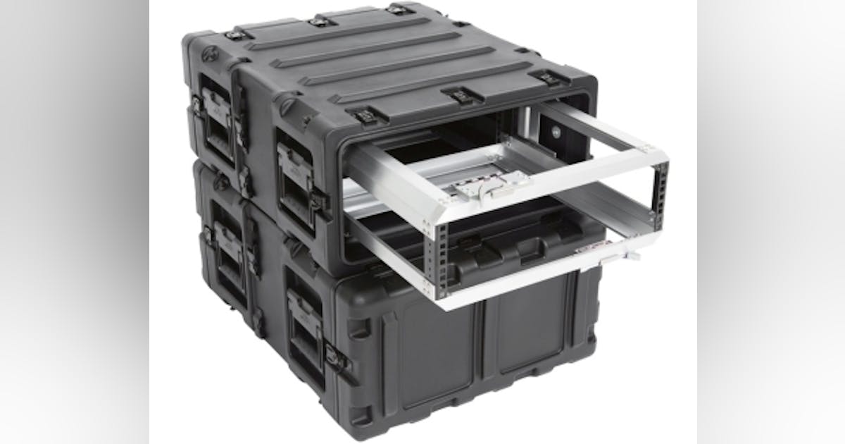 Rugged cases contain racks to transport sensitive electronic equipment ...