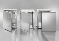 The newest additions to the Weidmuller Klippon Terminal Box enlcosures include the MH (Mulit-Hinge), QL (Quarter-Lock) and FX (Fixed-Screw) products. The newest additions to the Weidmuller Klippon Terminal Box enlcosures include the MH (Mulit-Hinge), QL (Quarter-Lock) and FX (Fixed-Screw) products.