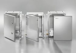 The newest additions to the Weidmuller Klippon Terminal Box enlcosures include the MH (Mulit-Hinge), QL (Quarter-Lock) and FX (Fixed-Screw) products.