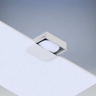 Oberon's latest low-profile ceiling mounts for Wi-Fi access points are vendor-neutral, as seen at BICSI