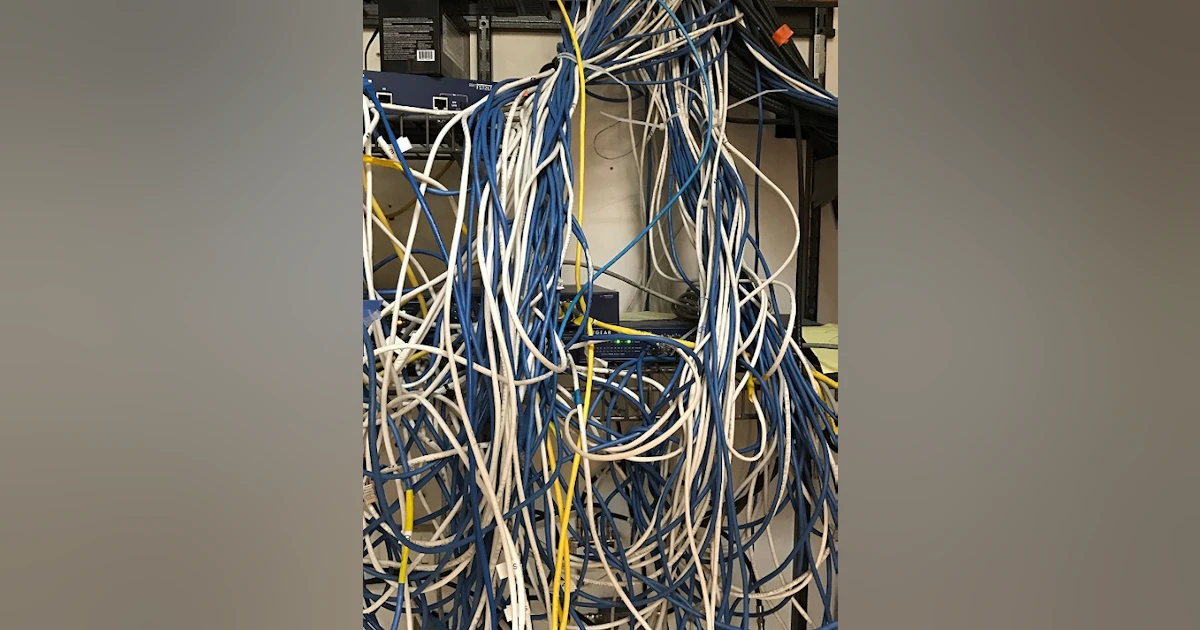 Server Room Cabling Disaster Gets Big Time Makeover Cabling server-room-cabling-disaster-gets-big-time-makeover-cabling