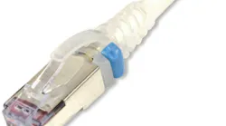 SkinnyPatch 6A S/FTP Modular Patch Cords from Siemon feature 28-AWG conductors. They are 0.22 inches (5.5 mm) in diameter.