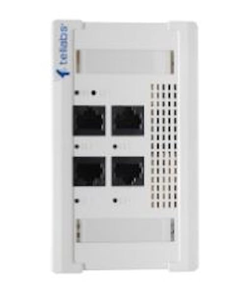 This optical network terminal (ONT) is a primary component of the Tellabs optical LAN.