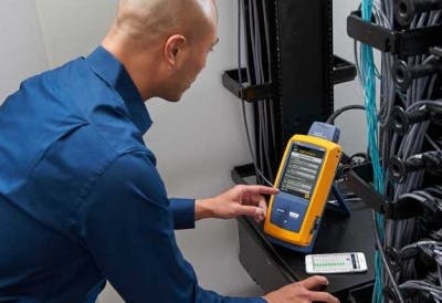 A white paper from Fluke Networks emphasizes the importance of using a test instrument that complies with TIA-1152-A when testing Category 8 cabling systems, to ensure the tester properly reports screen continuity.