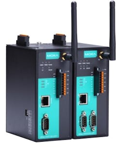 Moxa's NPort IAW5000A-6I/O is an enterprise-class out-of-the-box solution that integrates a serial device server, 802.11 WiFi client bridge, and multiple digital I/Os. Moxa's NPort IAW5000A-6I/O is an enterprise-class out-of-the-box solution that integrates a serial device server, 802.11 WiFi client bridge, and multiple digital I/Os.