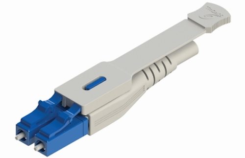 Suncall America's push-pull uniboot LC connector features a no-jig polarity reversible function.