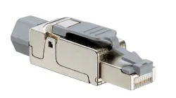 Leviton's Cat 6A Universal Tool-Free Plug supports shielded and unshielded cabling, 10GBase-T, and 100W PoE.