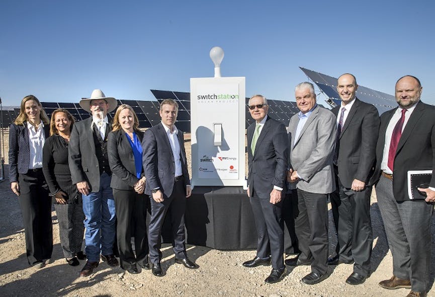 Formal commissioning event lauds utility-scale 179 MW solar power plant delivering 100% renewable energy to Switch data centers in Nevada