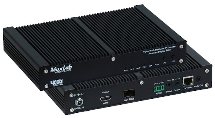 MuxLab’s latest AV-over-IP fiber extender delivers uncompressed 4K/60 video globally