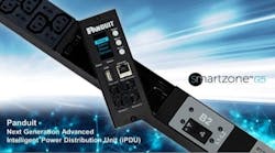 Panduit's SmartZone G5 Intelligent Power Distribution Units are available in basic, monitored input, monitored switched, monitored per outlet, and monitored and switched per outlet series. Panduit's SmartZone G5 Intelligent Power Distribution Units are available in basic, monitored input, monitored switched, monitored per outlet, and monitored and switched per outlet series.