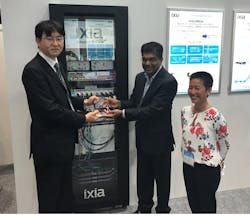 Awarded at Interop Tokyo 2018, Ixia's AresONE-400GE test system handles aggregate Ethernet traffic of 3.2 Tbps Awarded at Interop Tokyo 2018, Ixia's AresONE-400GE test system handles aggregate Ethernet traffic of 3.2 Tbps