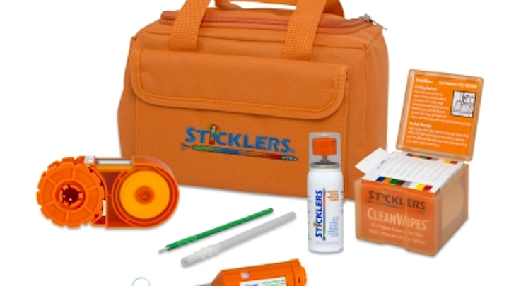 The Sticklers FTTA Cleaning Kit has the tools needed to clean 1.25mm ODC and LC connectors.