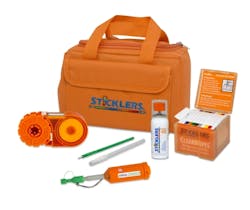 The Sticklers FTTA Cleaning Kit has the tools needed to clean 1.25mm ODC and LC connectors.