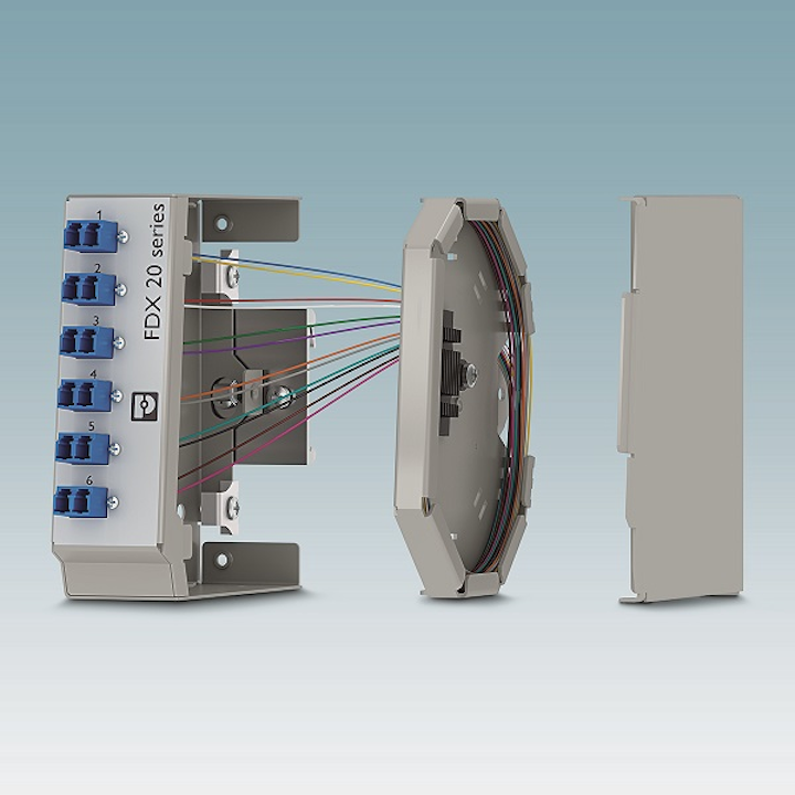 Compact fusion splice boxes from Phoenix Contact