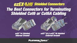 Platinum Tools showcases ezEX-RJ45 shielded connectors at 2018 CEDIA Expo Platinum Tools showcases ezEX-RJ45 shielded connectors at 2018 CEDIA Expo