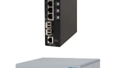 Omnitron Systems' RuggedNet (top) and OmniConverter (bottom) high-power Power over Ethernet switches provide up to 60W PoE to powered devices in industrial and enterprise networks, respectively.
