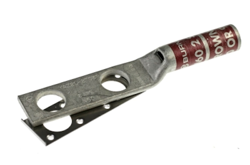 The Telecom WEEB Washer has teeth that pierce through most nonconductive coatings and embed into underlying metal, creating a telecom bonding connection between the lug and metal of a rack, cabinet, enclosure, or cable tray.