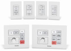 Extron offers Ethernet-connected, customizable AV control capabilities through its NBP Series Network Button Panels. The panels are Power over Ethernet-enabled. Extron offers Ethernet-connected, customizable AV control capabilities through its NBP Series Network Button Panels. The panels are Power over Ethernet-enabled.