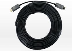 FSR's Next Generation Digital Ribbon Cable is a hybrid fiber-copper cable that allows high-speed, high-definition HDMI signal transmission over distances of up to 328 feet. FSR's Next Generation Digital Ribbon Cable is a hybrid fiber-copper cable that allows high-speed, high-definition HDMI signal transmission over distances of up to 328 feet.