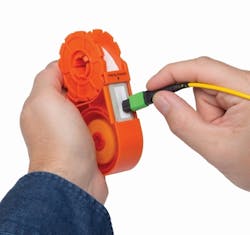 The Sticklers Cassette CleanClicker is an alternative to trigger-operated fiber endface cleaning tools. The Sticklers Cassette CleanClicker is an alternative to trigger-operated fiber endface cleaning tools.