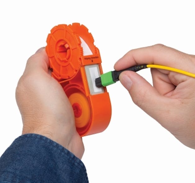 The Sticklers Cassette CleanClicker is an alternative to trigger-operated fiber endface cleaning tools.