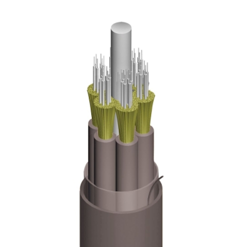 AFL's Indoor/Outdoor Plenum tight-buffered fiber-optic cable is available with 36 to 72 fibers.