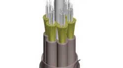 AFL's Indoor/Outdoor Plenum tight-buffered fiber-optic cable is available with 36 to 72 fibers.
